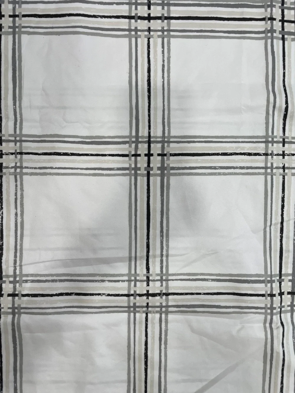 Cloth Plaid Shower Curtain